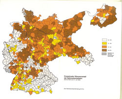 Votos que recibió Hitler en esas elecciones (más oscuro, más votos). Fuente: Katholischer Arbeitskreis für zeitgeschichtliche Fragen e.V., 2. ed. Bonn 1983 images/stories/imagenes_articulos/eventos/08.10.03 catolicos y holocausto -mad/votos_hitler_1.jpg